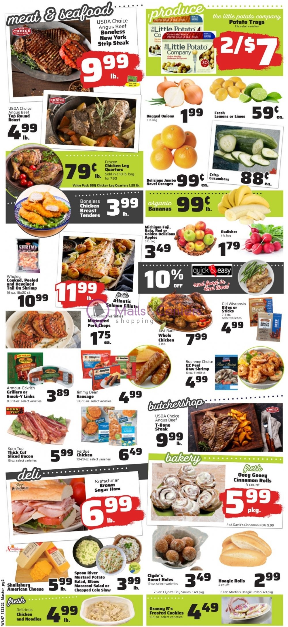 County Market Weekly ad valid from 11/25/2022 to 11/29/2022 MallsCenters