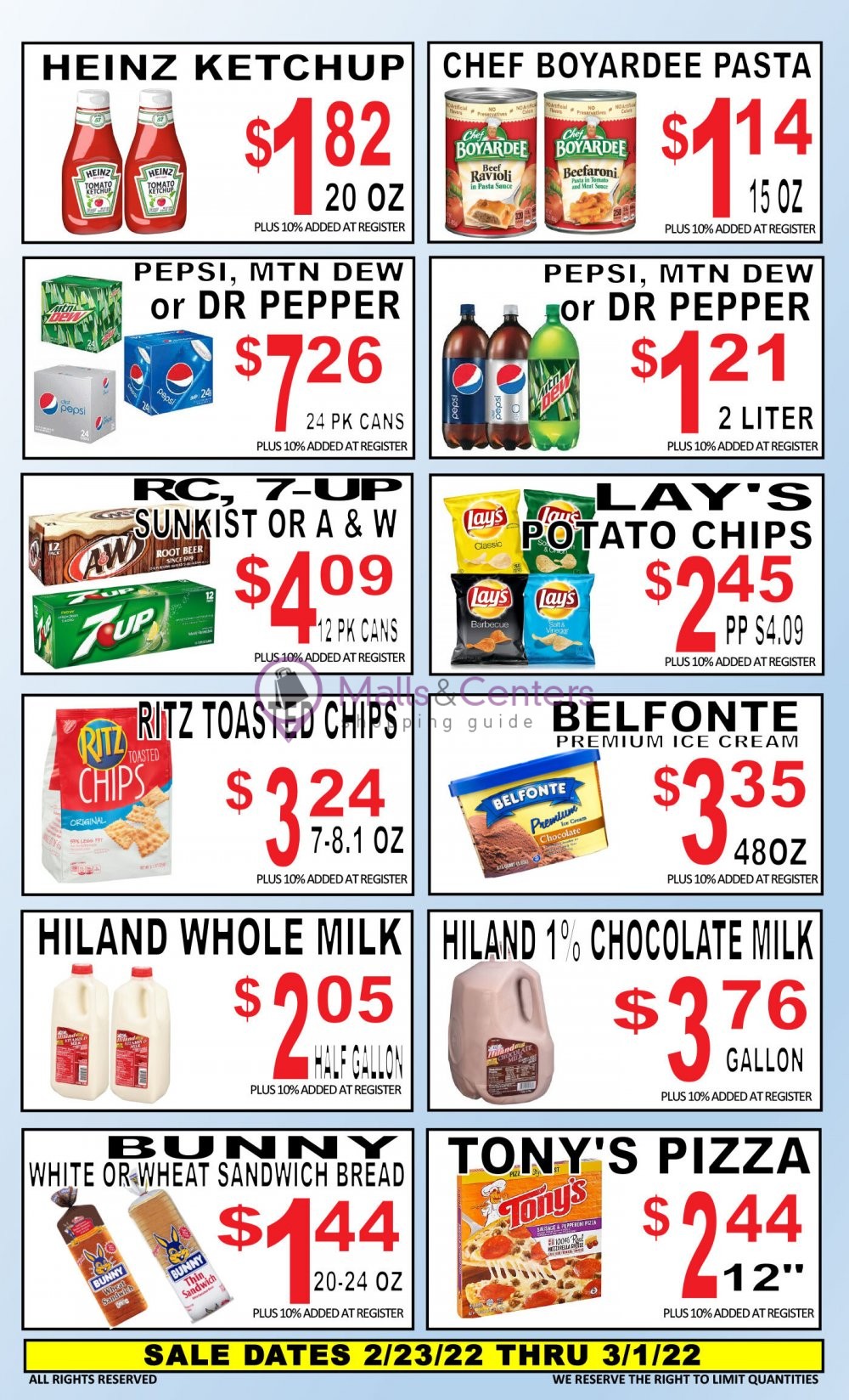 Cox Cash Saver Weekly ad valid from 02/23/2022 to 03/01/2022 MallsCenters