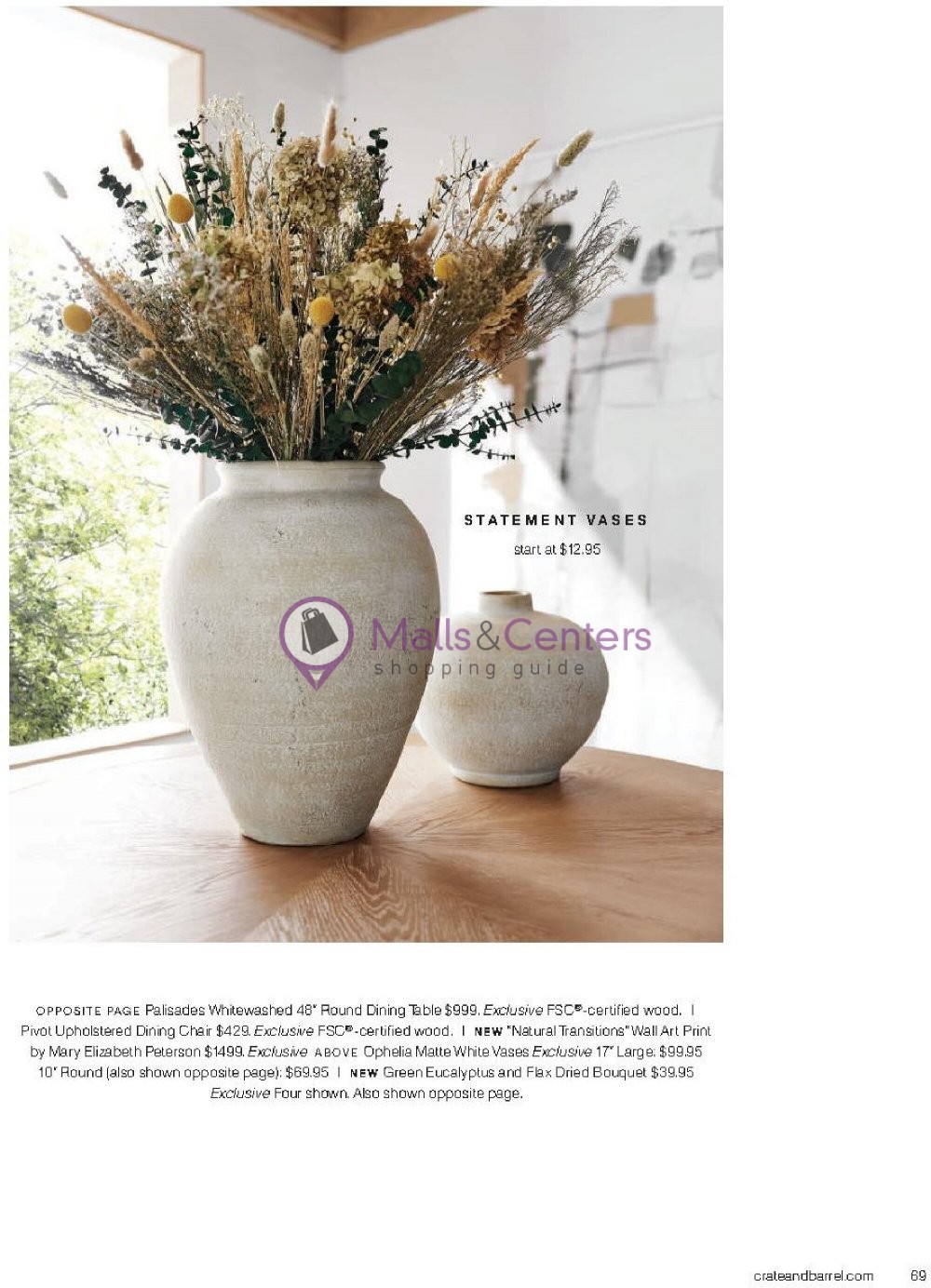 Weekly ad for Crate & Barrel valid: 05/17/2023 - 05/31/2023, page 69 Weekly ad for Crate & Barrel valid: 05/17/2023 - 05/31/2023, page 69