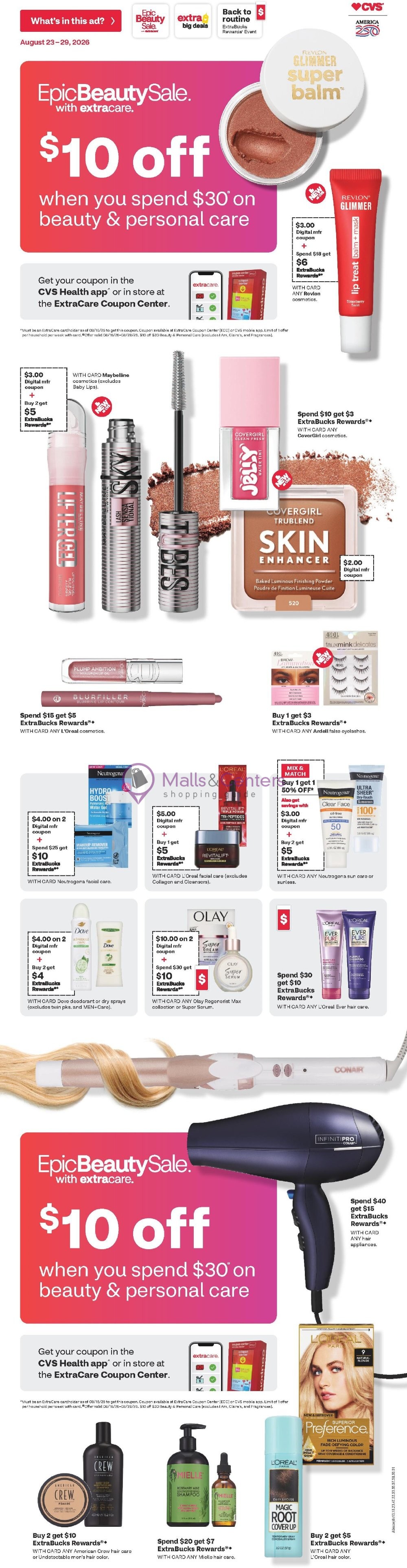 Weekly ad for CVS Pharmacy valid: 08/23/2026 - 08/29/2026, page 1