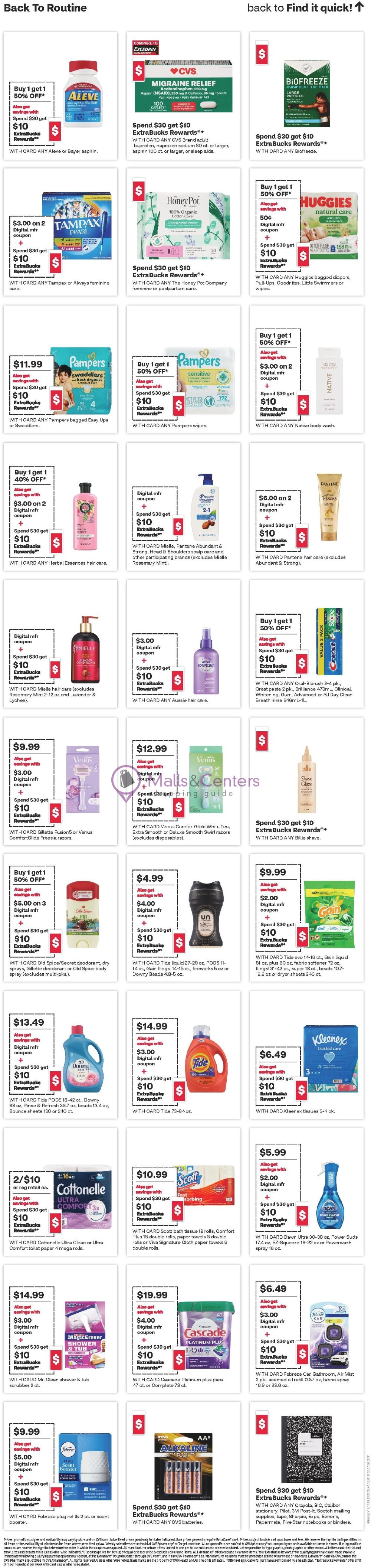 Weekly ad for CVS Pharmacy valid: 08/09/2026 - 08/15/2026, page 20