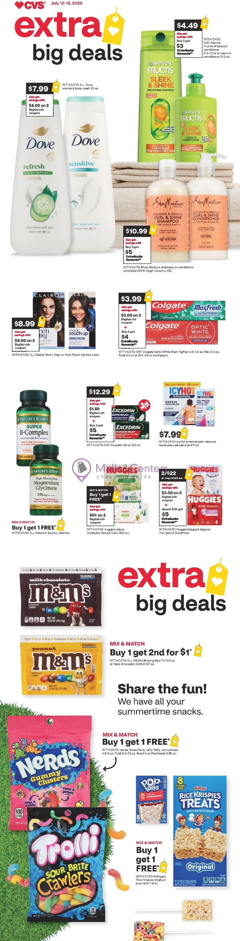 Weekly ad for CVS Pharmacy valid: 07/12/2026 - 07/18/2026, page 1