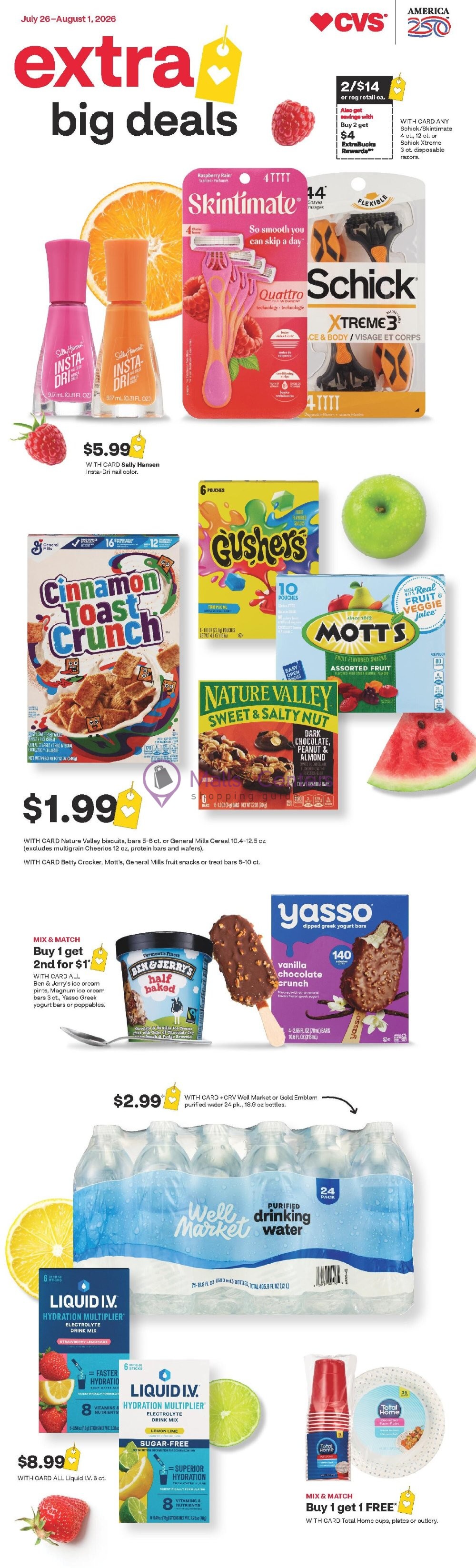 Weekly ad for CVS Pharmacy valid: 07/26/2026 - 08/01/2026, page 1