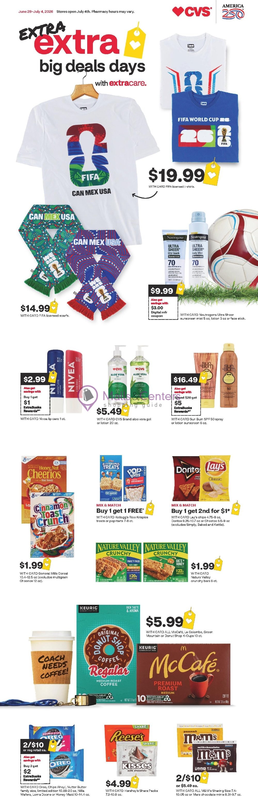 Weekly ad for CVS Pharmacy valid: 06/28/2026 - 07/05/2026, page 1