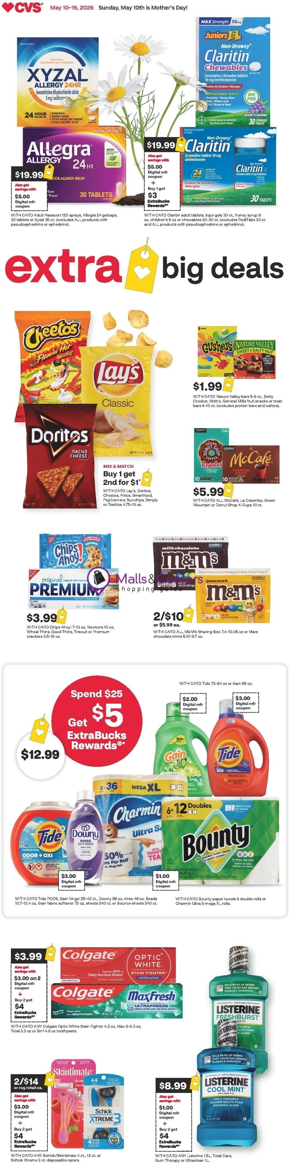 Weekly ad for CVS Pharmacy valid: 05/10/2026 - 05/17/2026, page 1