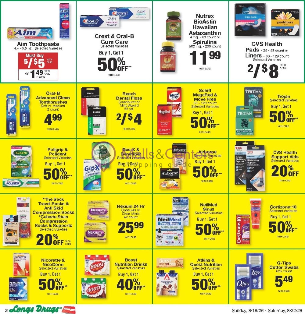 Weekly ad for CVS Pharmacy valid: 08/16/2026 - 08/23/2026, page 2
