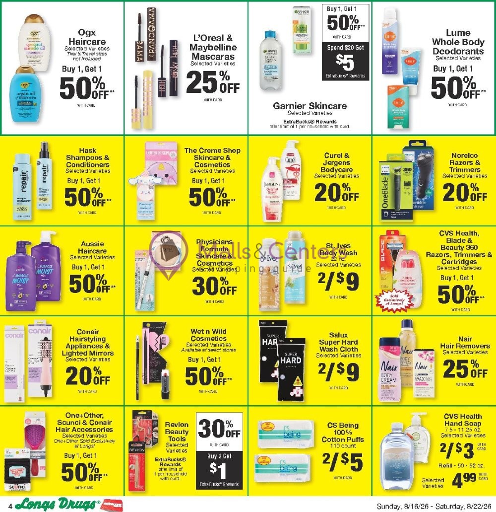 Weekly ad for CVS Pharmacy valid: 08/16/2026 - 08/23/2026, page 4