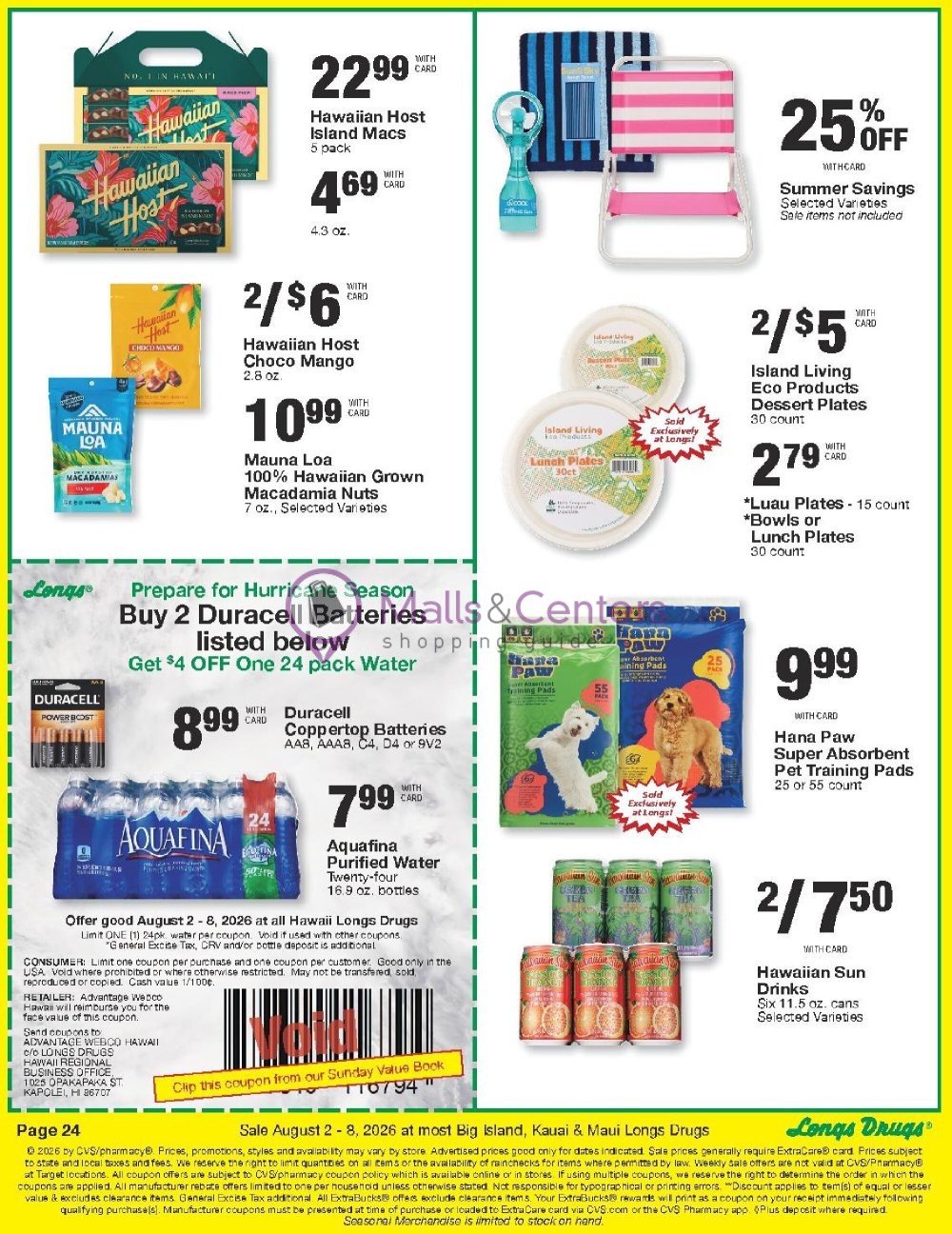 Weekly ad for CVS Pharmacy valid: 08/02/2026 - 08/09/2026, page 24