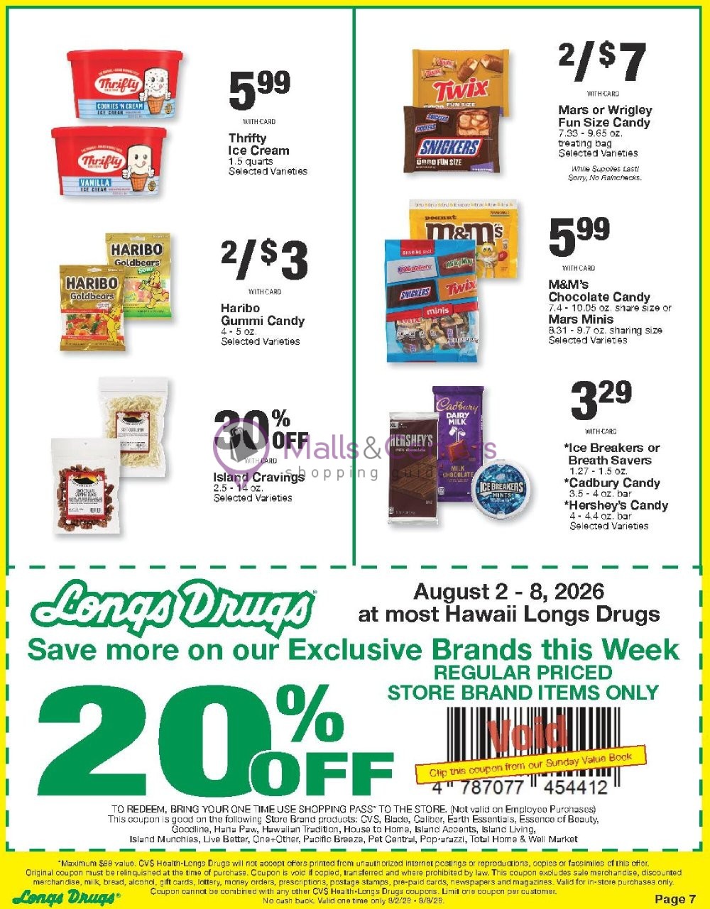 Weekly ad for CVS Pharmacy valid: 08/02/2026 - 08/09/2026, page 7
