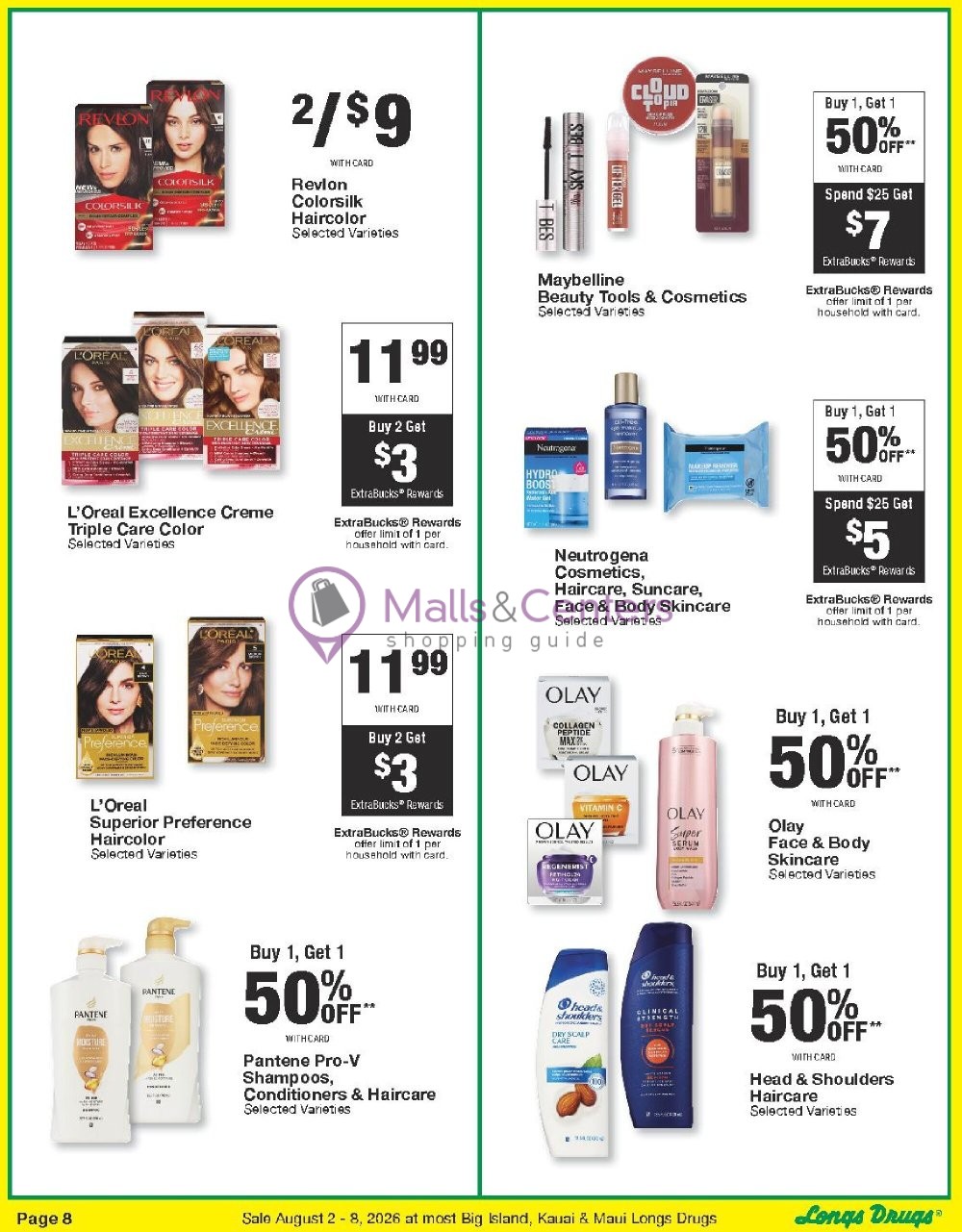 Weekly ad for CVS Pharmacy valid: 08/02/2026 - 08/09/2026, page 8