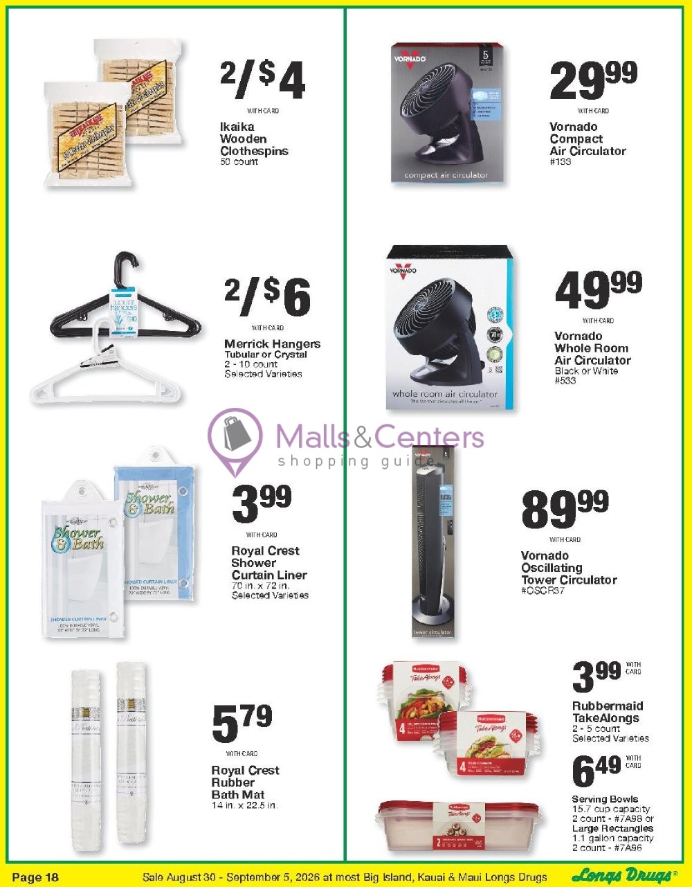 Weekly ad for CVS Pharmacy valid: 08/30/2026 - 09/06/2026, page 18