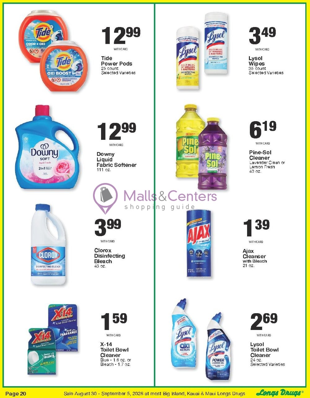 Weekly ad for CVS Pharmacy valid: 08/30/2026 - 09/06/2026, page 20