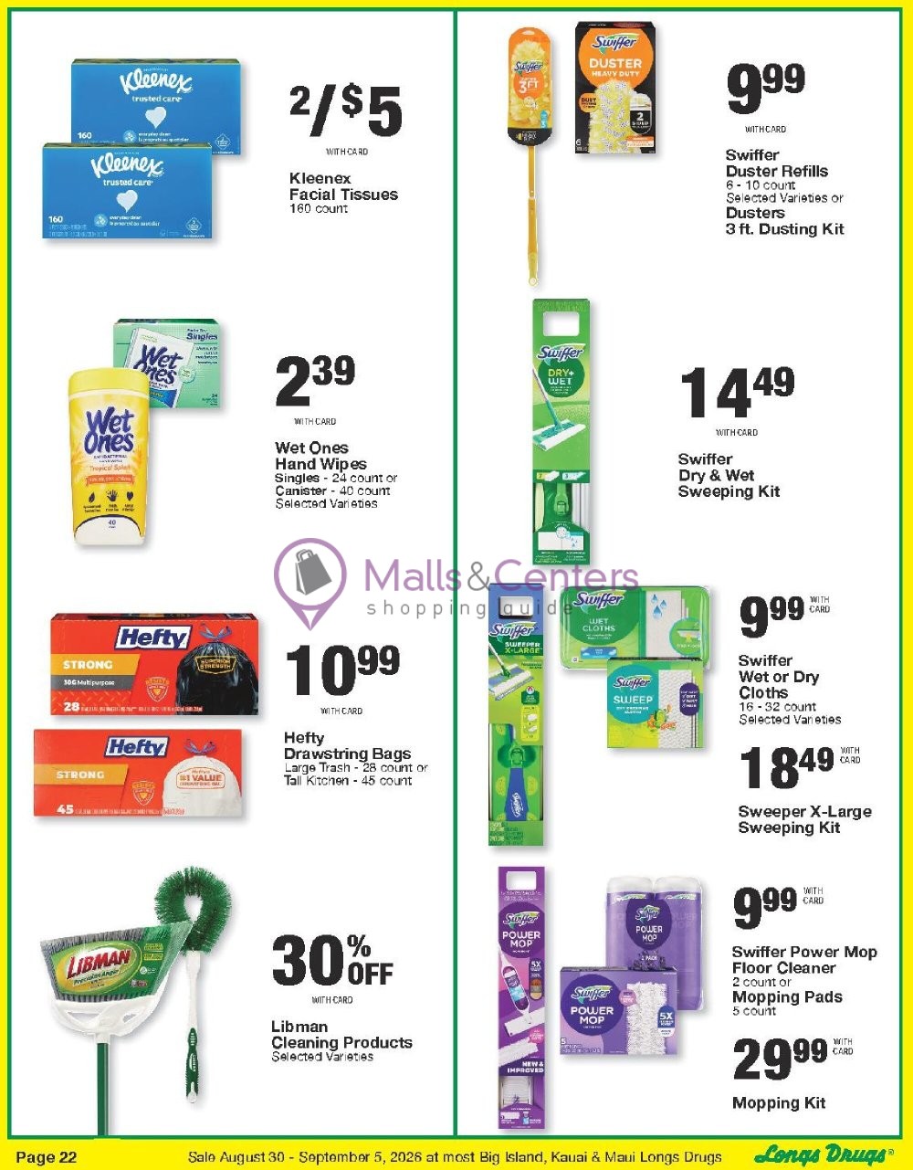 Weekly ad for CVS Pharmacy valid: 08/30/2026 - 09/06/2026, page 22