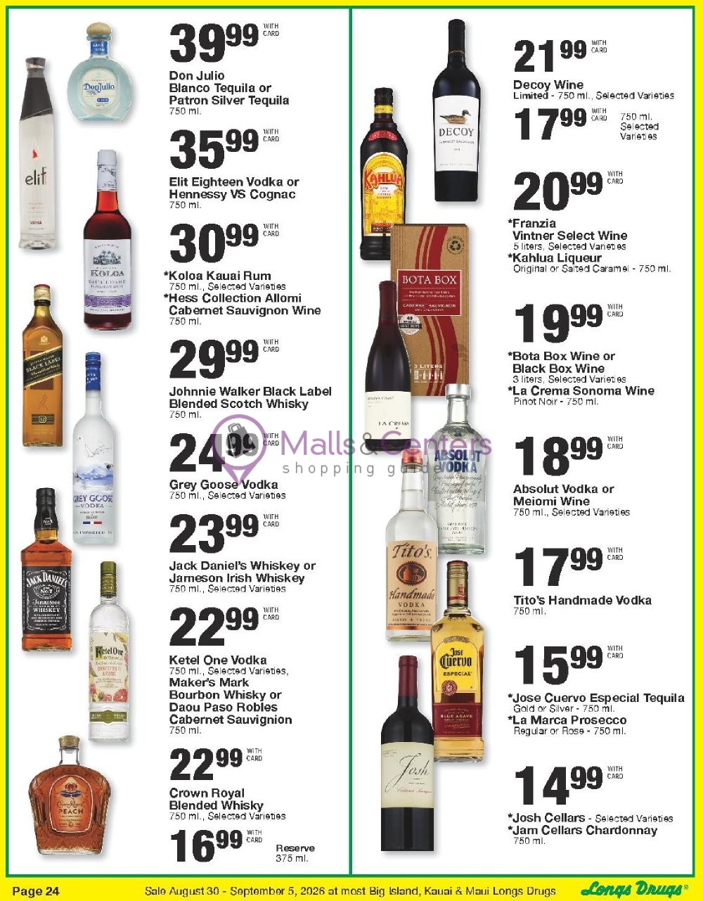 Weekly ad for CVS Pharmacy valid: 08/30/2026 - 09/06/2026, page 24