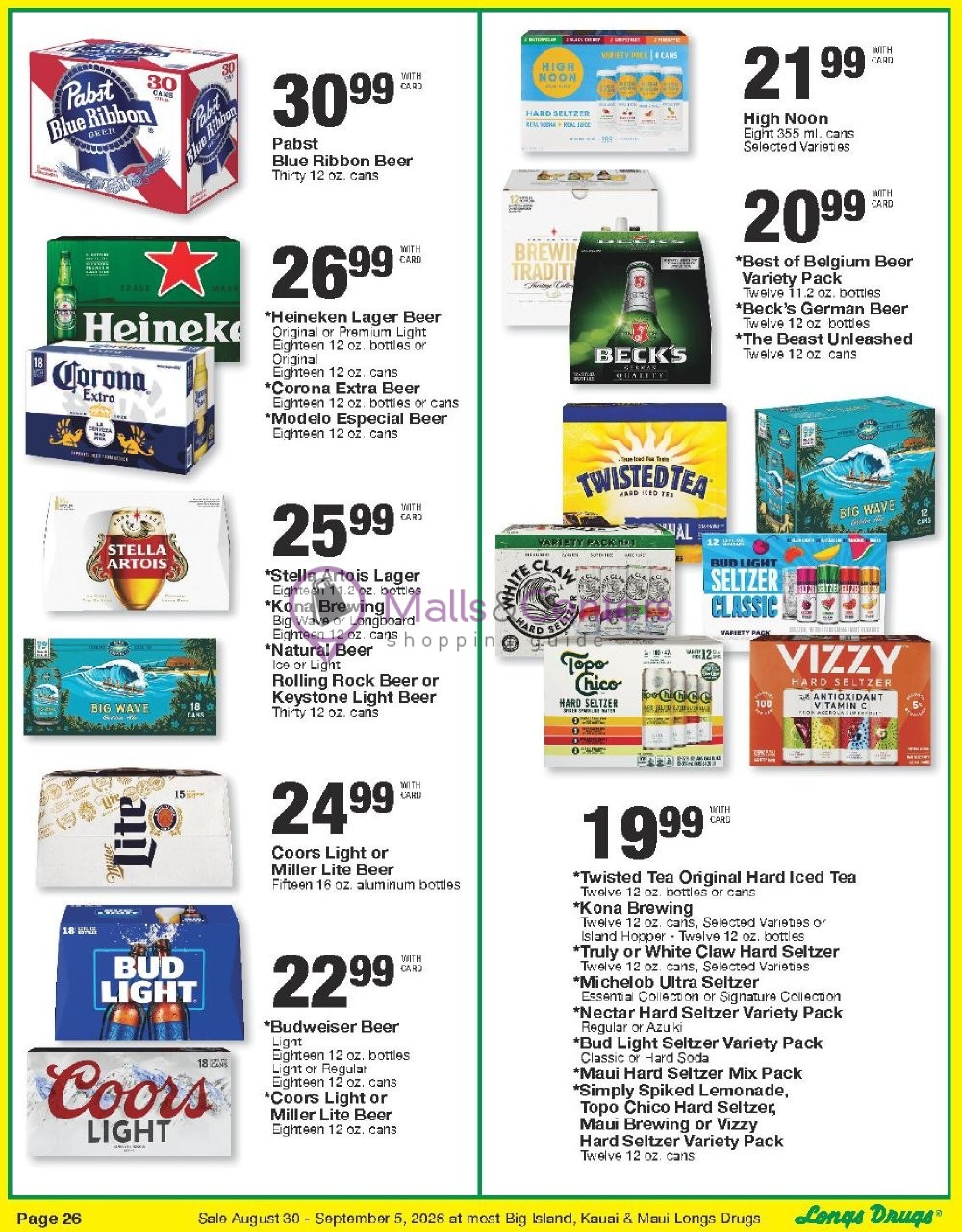 Weekly ad for CVS Pharmacy valid: 08/30/2026 - 09/06/2026, page 26
