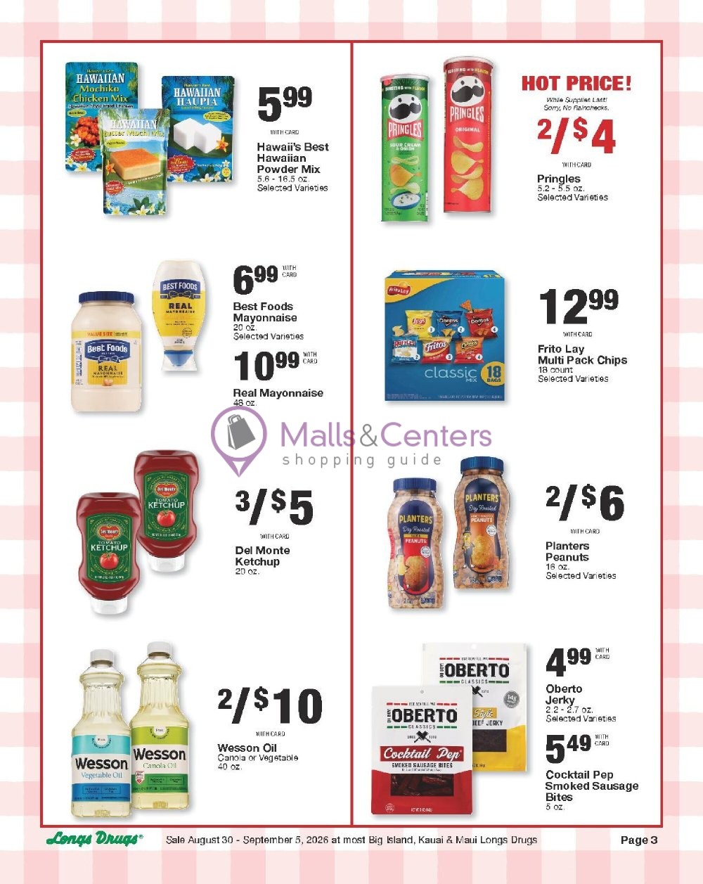 Weekly ad for CVS Pharmacy valid: 08/30/2026 - 09/06/2026, page 3