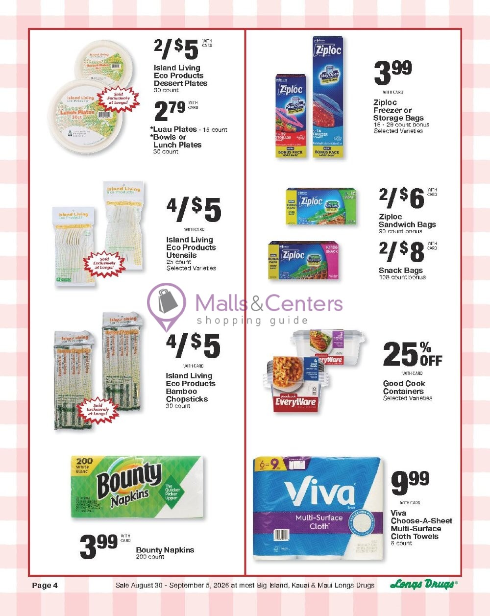Weekly ad for CVS Pharmacy valid: 08/30/2026 - 09/06/2026, page 4