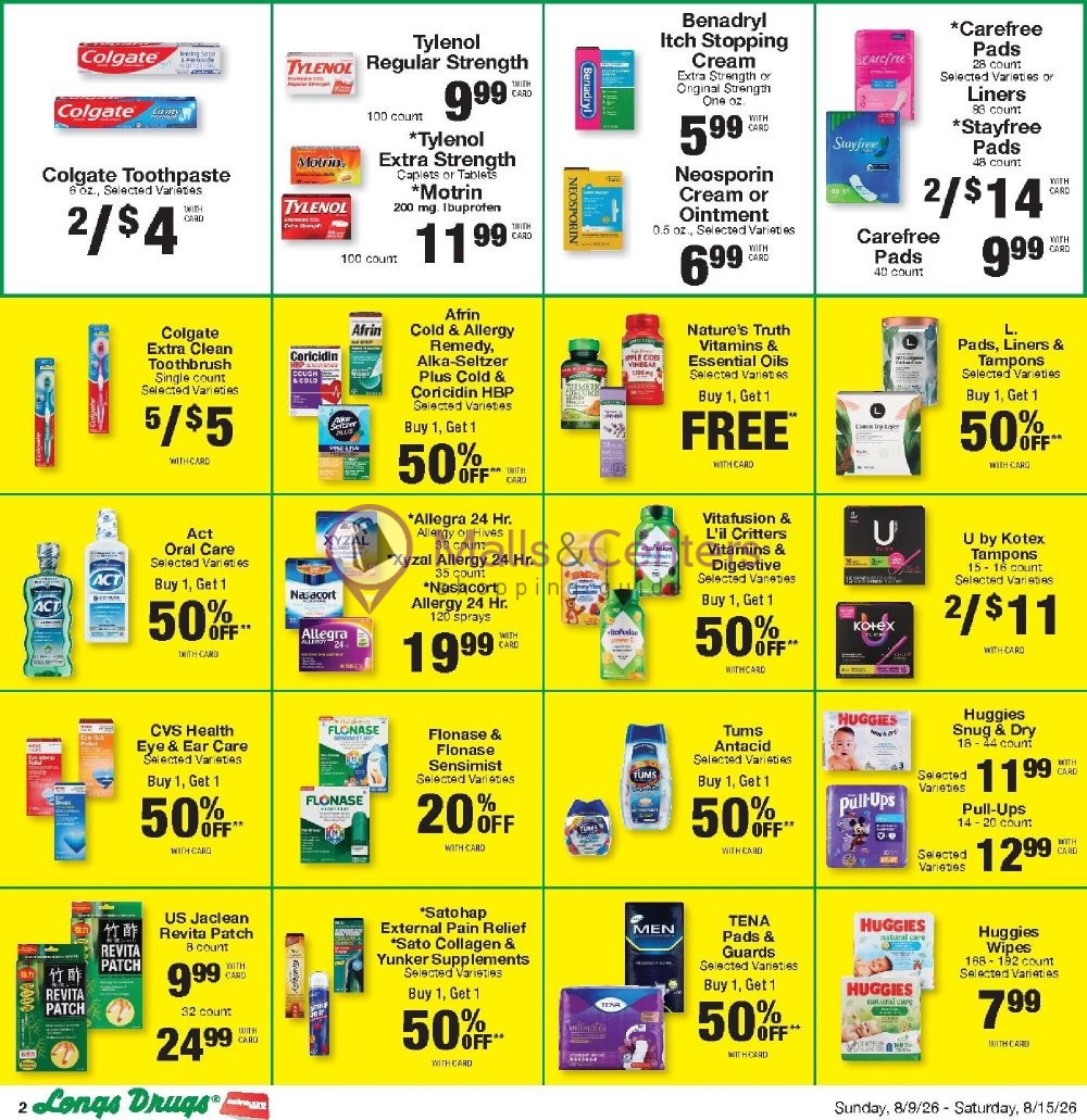 Weekly ad for CVS Pharmacy valid: 08/09/2026 - 08/16/2026, page 2