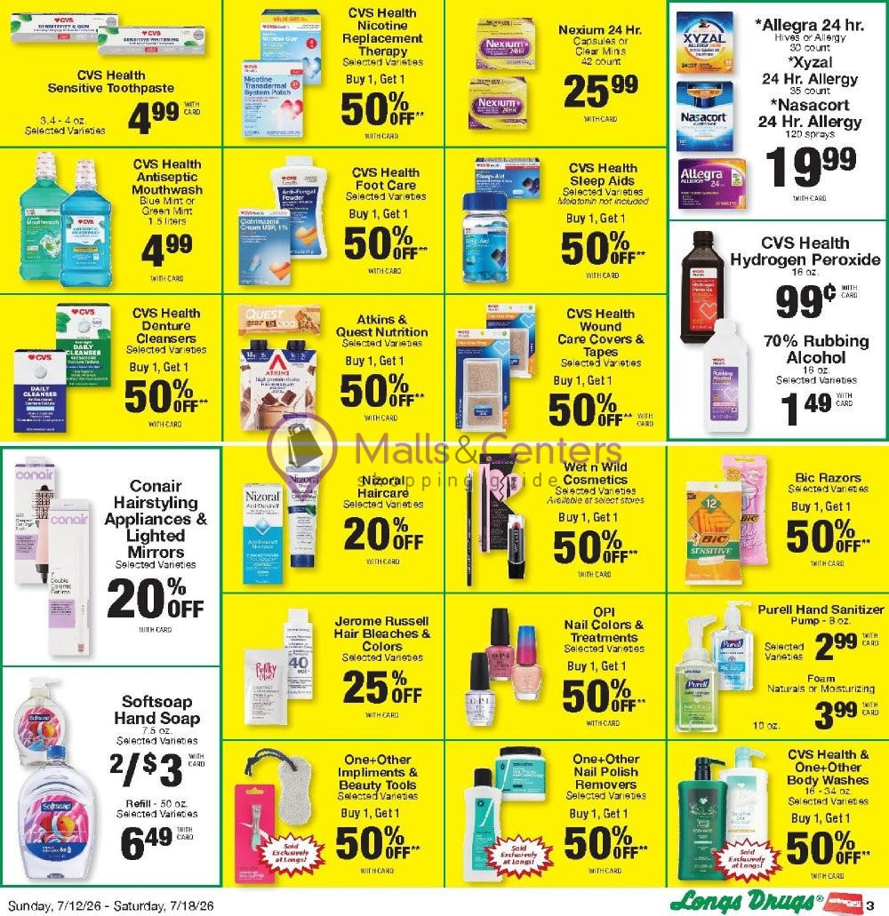 Weekly ad for CVS Pharmacy valid: 07/12/2026 - 07/19/2026, page 3