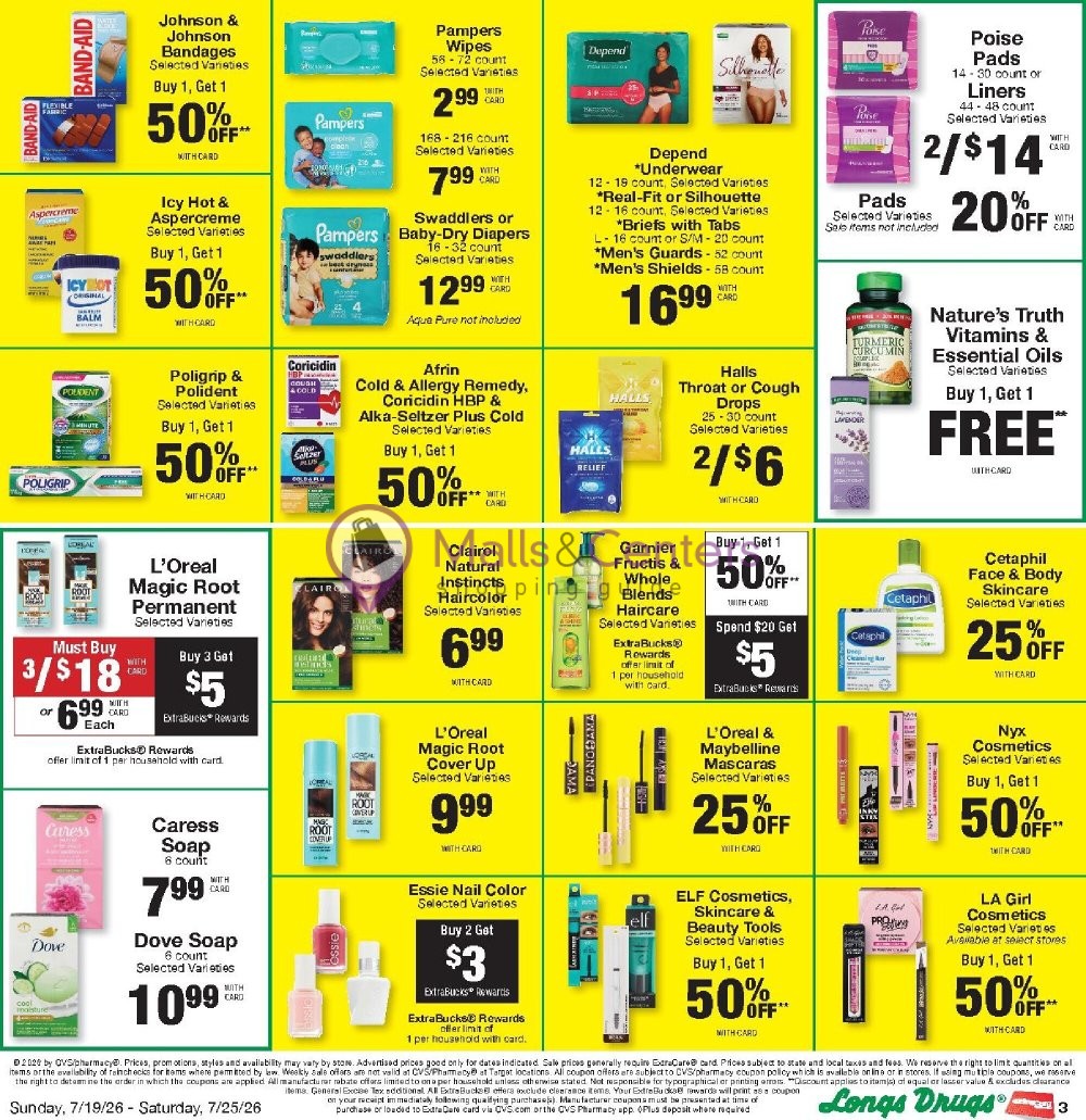 Weekly ad for CVS Pharmacy valid: 07/19/2026 - 07/26/2026, page 3
