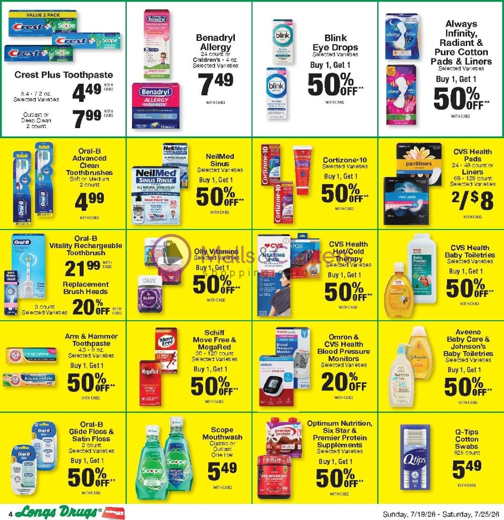 Weekly ad for CVS Pharmacy valid: 07/19/2026 - 07/26/2026, page 4