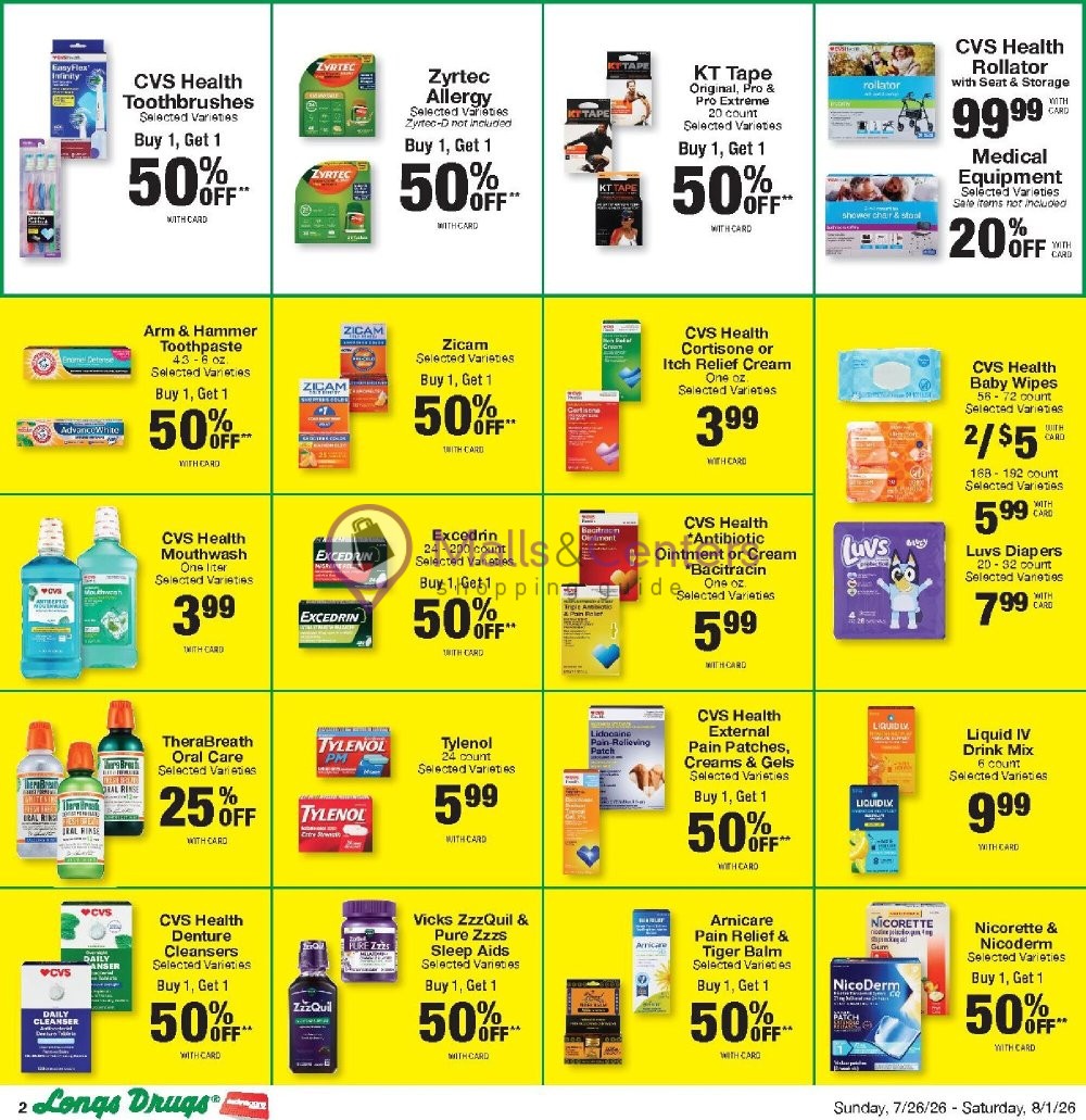 Weekly ad for CVS Pharmacy valid: 07/26/2026 - 08/02/2026, page 2