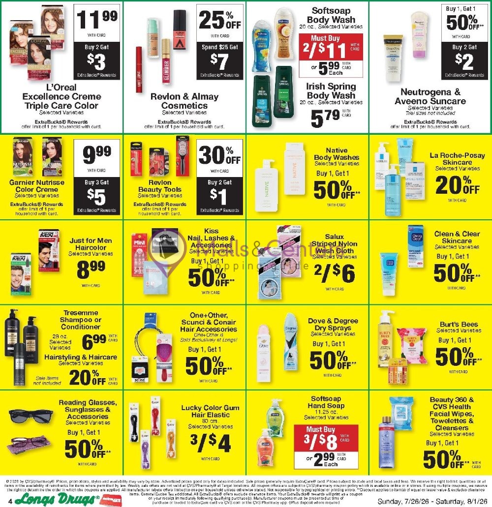 Weekly ad for CVS Pharmacy valid: 07/26/2026 - 08/02/2026, page 4
