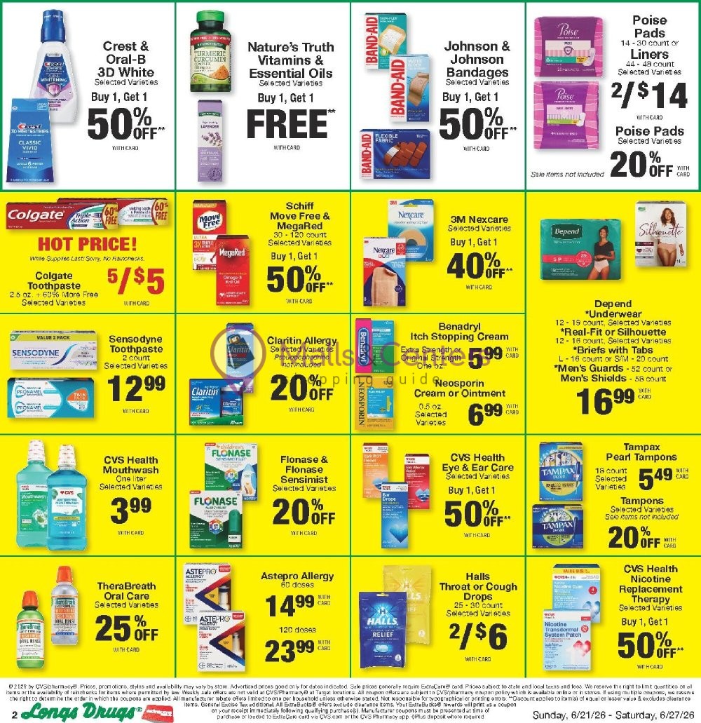 Weekly ad for CVS Pharmacy valid: 06/21/2026 - 06/28/2026, page 2