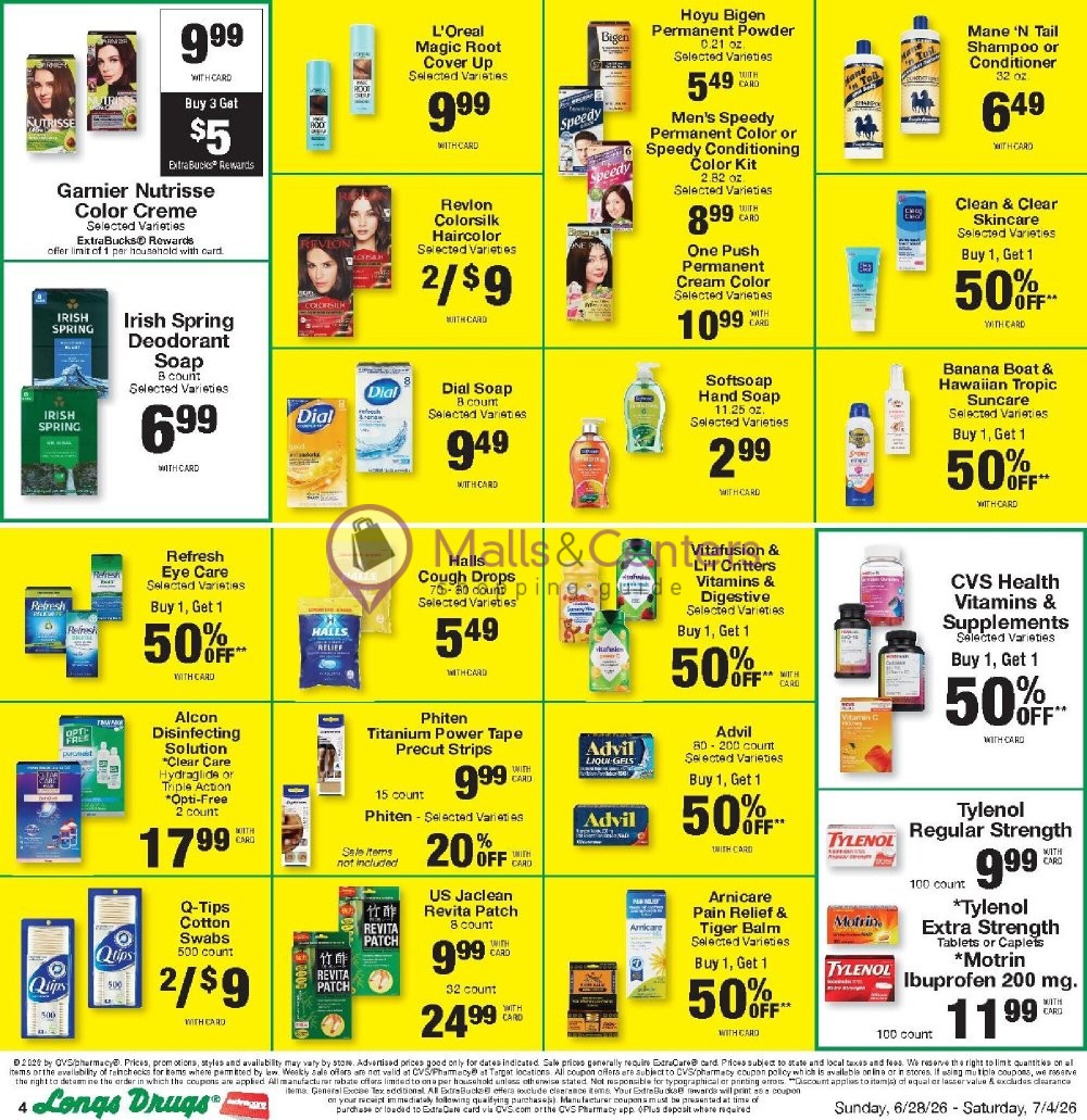 Weekly ad for CVS Pharmacy valid: 06/28/2026 - 07/05/2026, page 4