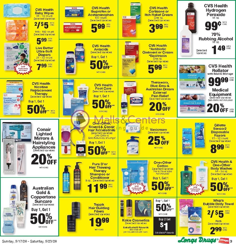 Weekly ad for CVS Pharmacy valid: 05/17/2026 - 05/24/2026, page 3
