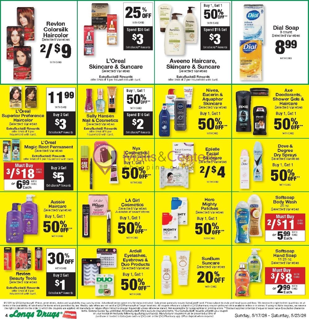 Weekly ad for CVS Pharmacy valid: 05/17/2026 - 05/24/2026, page 4