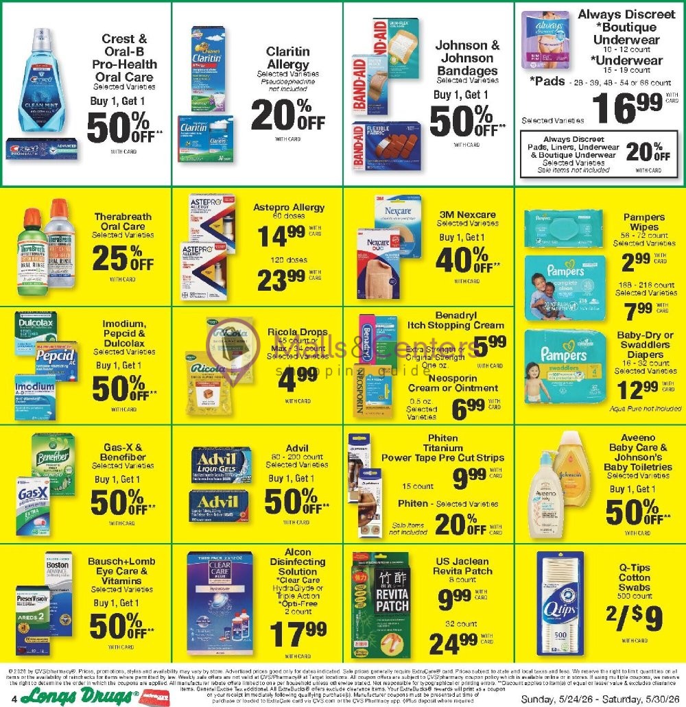 Weekly ad for CVS Pharmacy valid: 05/24/2026 - 05/31/2026, page 4