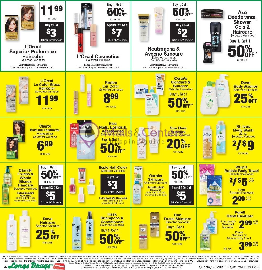 Weekly ad for CVS Pharmacy valid: 09/20/2026 - 09/27/2026, page 4