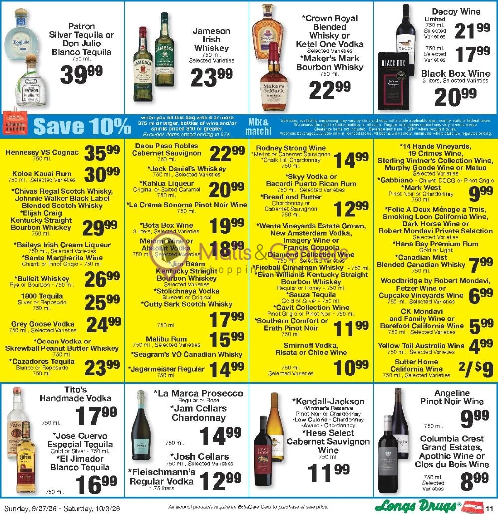 Weekly ad for CVS Pharmacy valid: 09/27/2026 - 10/04/2026, page 10
