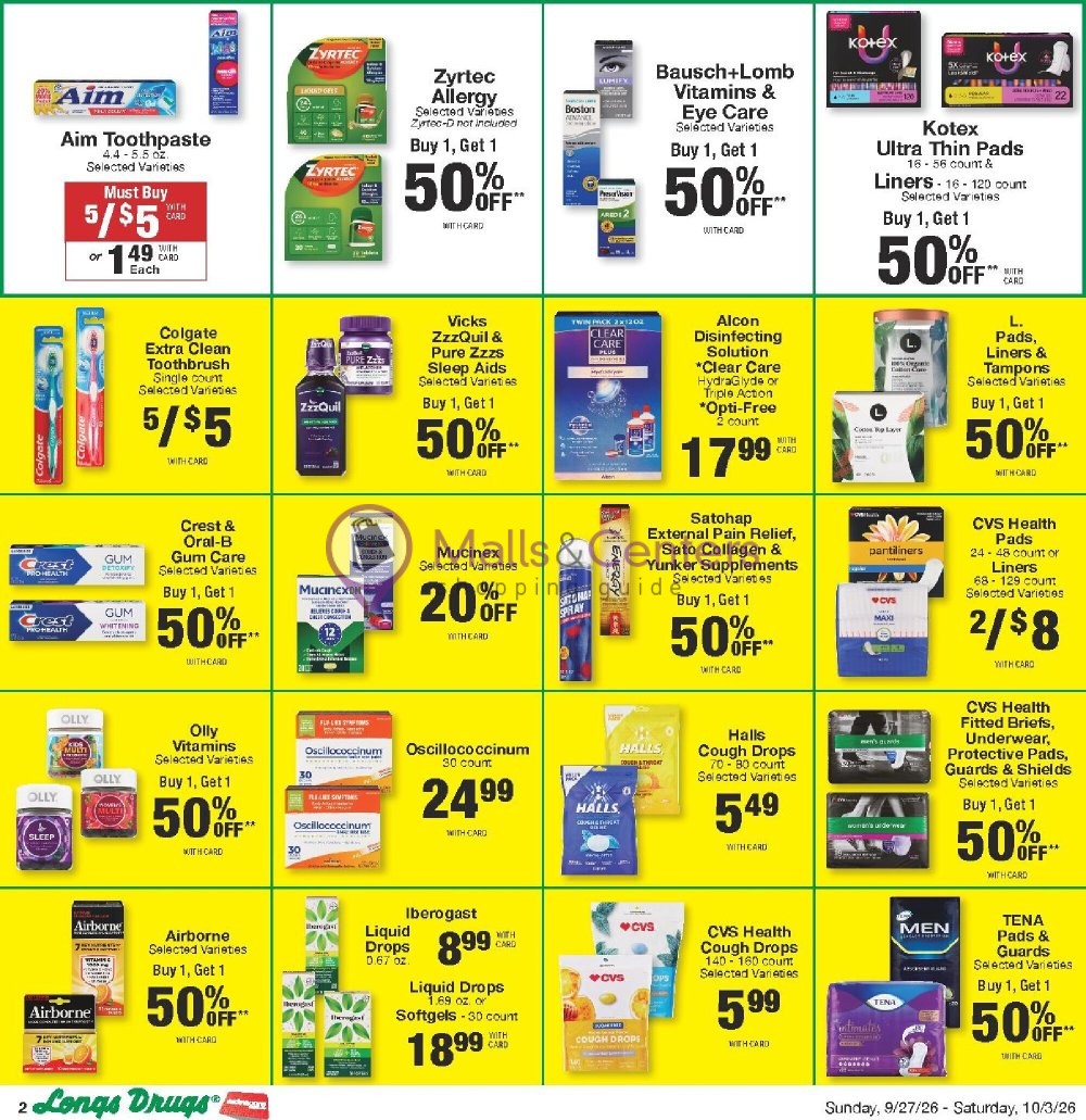 Weekly ad for CVS Pharmacy valid: 09/27/2026 - 10/04/2026, page 2