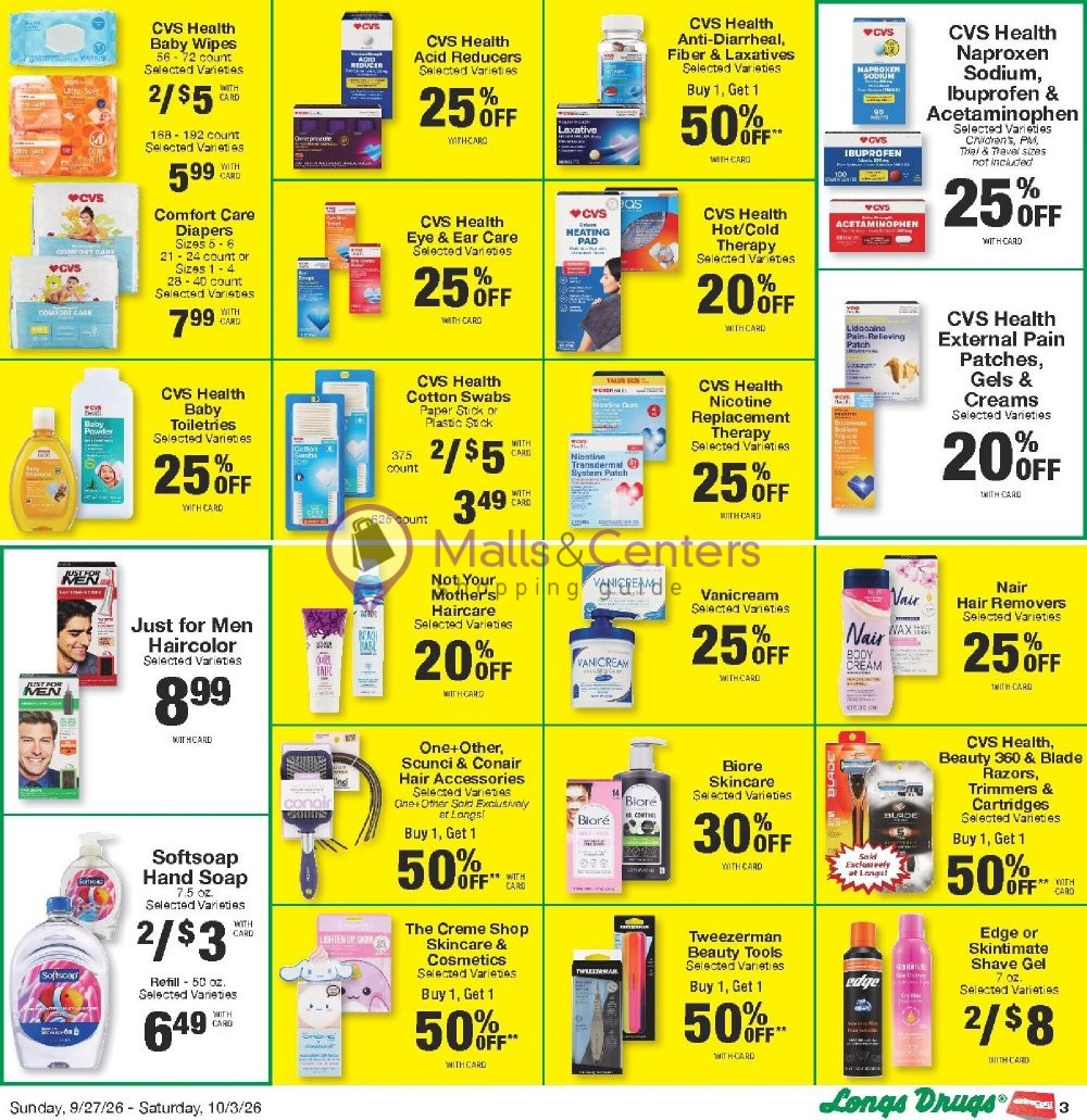 Weekly ad for CVS Pharmacy valid: 09/27/2026 - 10/04/2026, page 3
