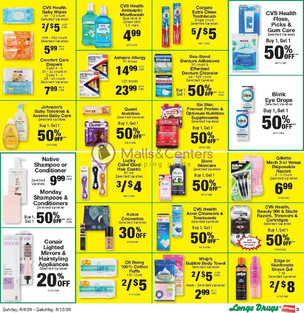 Weekly ad for CVS Pharmacy valid: 09/06/2026 - 09/13/2026, page 3
