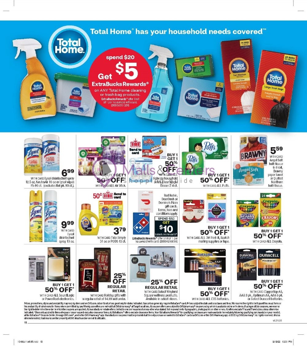 CVS Pharmacy Weekly ad valid from 10/09/2022 to 10/15/2022 - MallsCenters