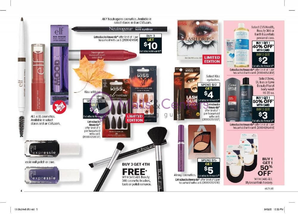 CVS Pharmacy Weekly ad valid from 10/09/2022 to 10/15/2022 - MallsCenters