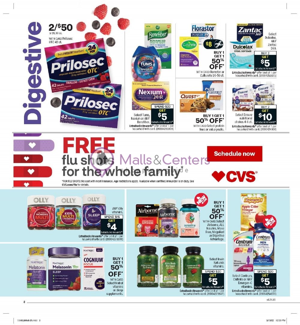 CVS Pharmacy Weekly ad valid from 10/09/2022 to 10/15/2022 - MallsCenters