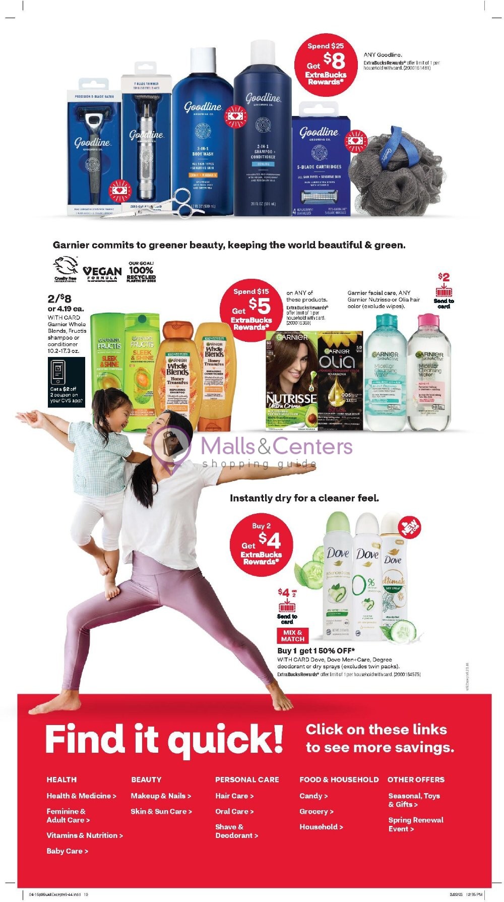 CVS Pharmacy Weekly ad valid from 04/16/2023 to 04/22/2023 - MallsCenters