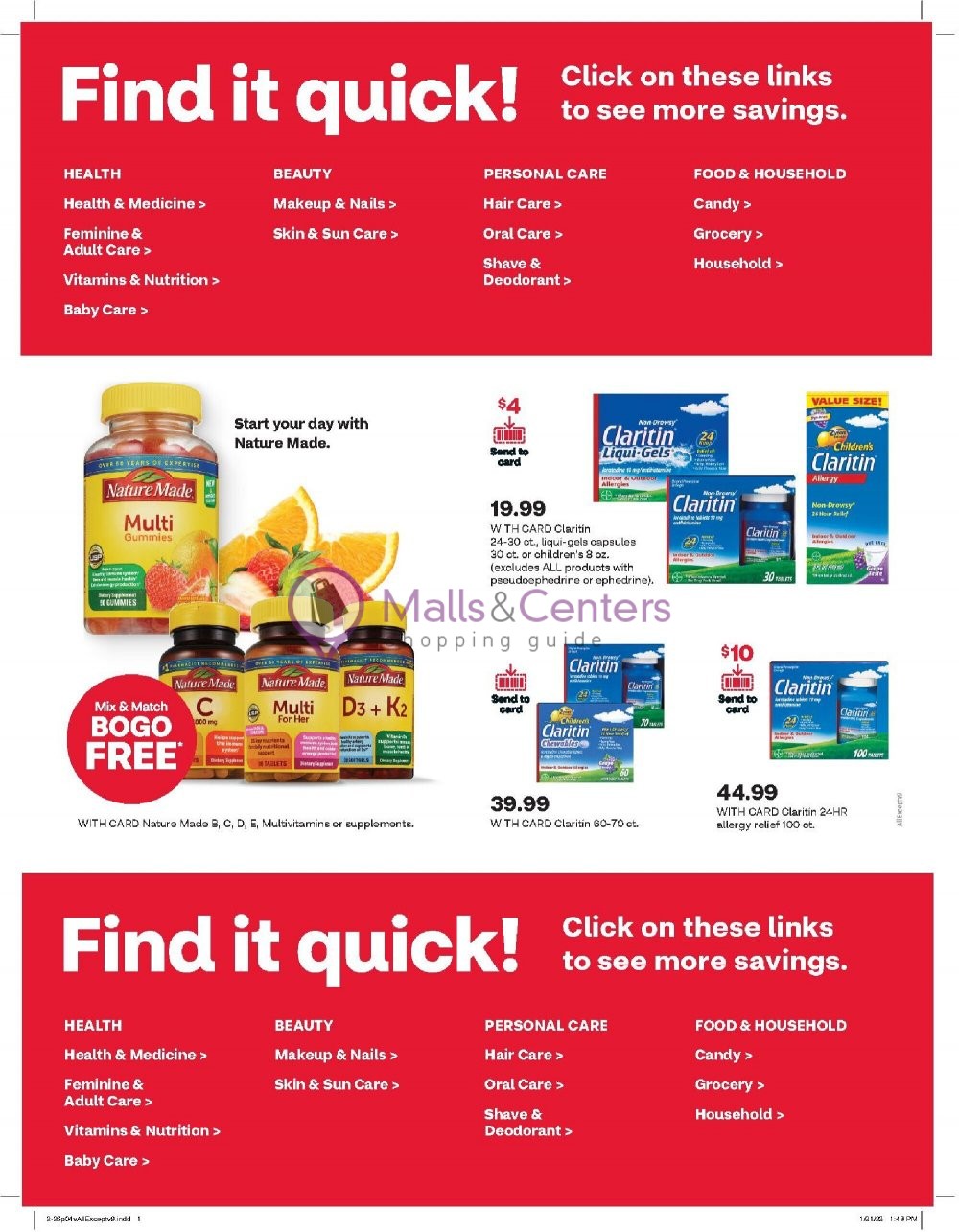 CVS Pharmacy Weekly ad valid from 02/26/2023 to 03/04/2023 MallsCenters