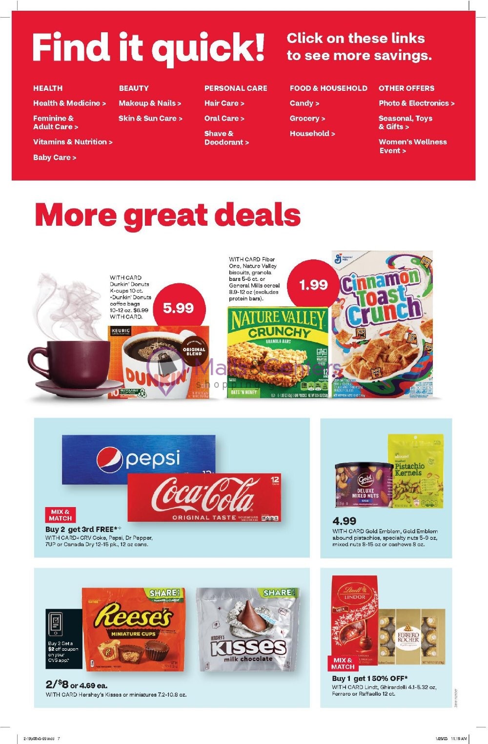 CVS Pharmacy Weekly ad valid from 02/19/2023 to 02/25/2023 MallsCenters