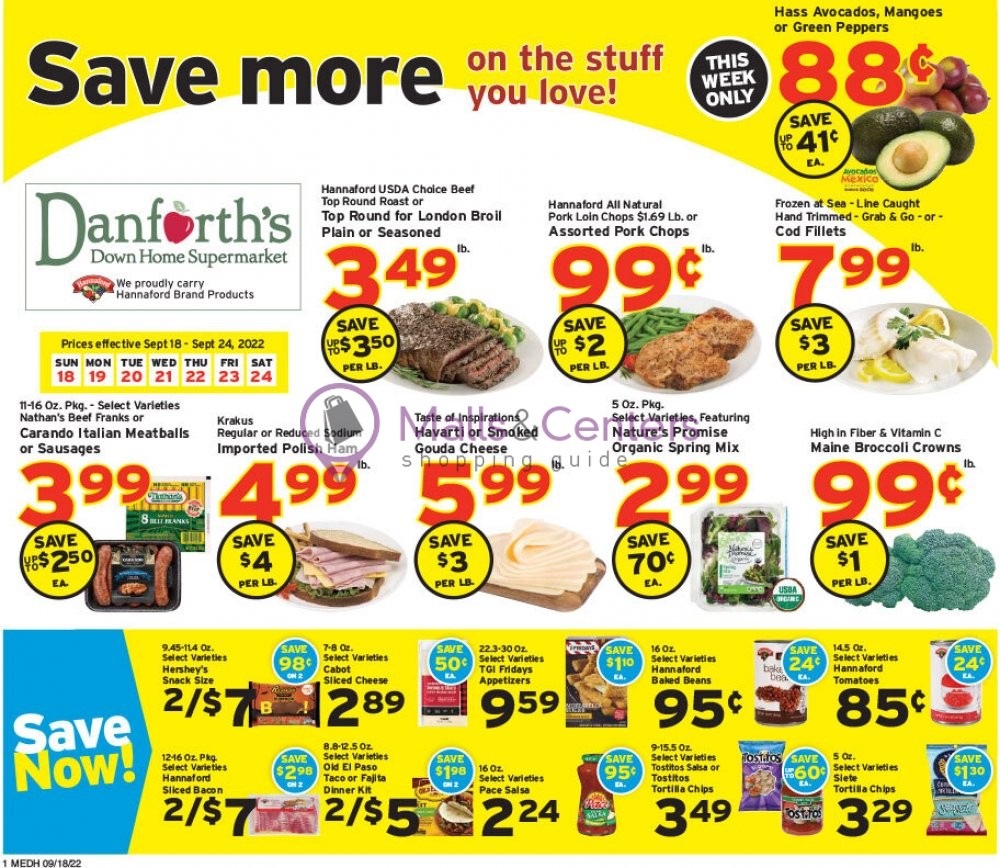 Danforth's Down Home Supermarket Weekly Ad sales & flyers specials MallsCenters