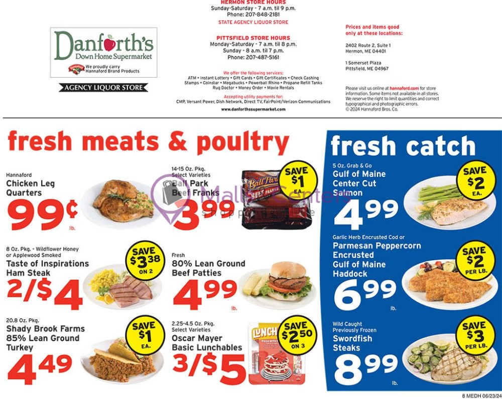 Weekly ad for Danforth's Down Home Supermarket valid: 06/23/2024 - 06/29/2024, page 8 Weekly ad for Danforth's Down Home Supermarket valid: 06/23/2024 - 06/29/2024, page 8