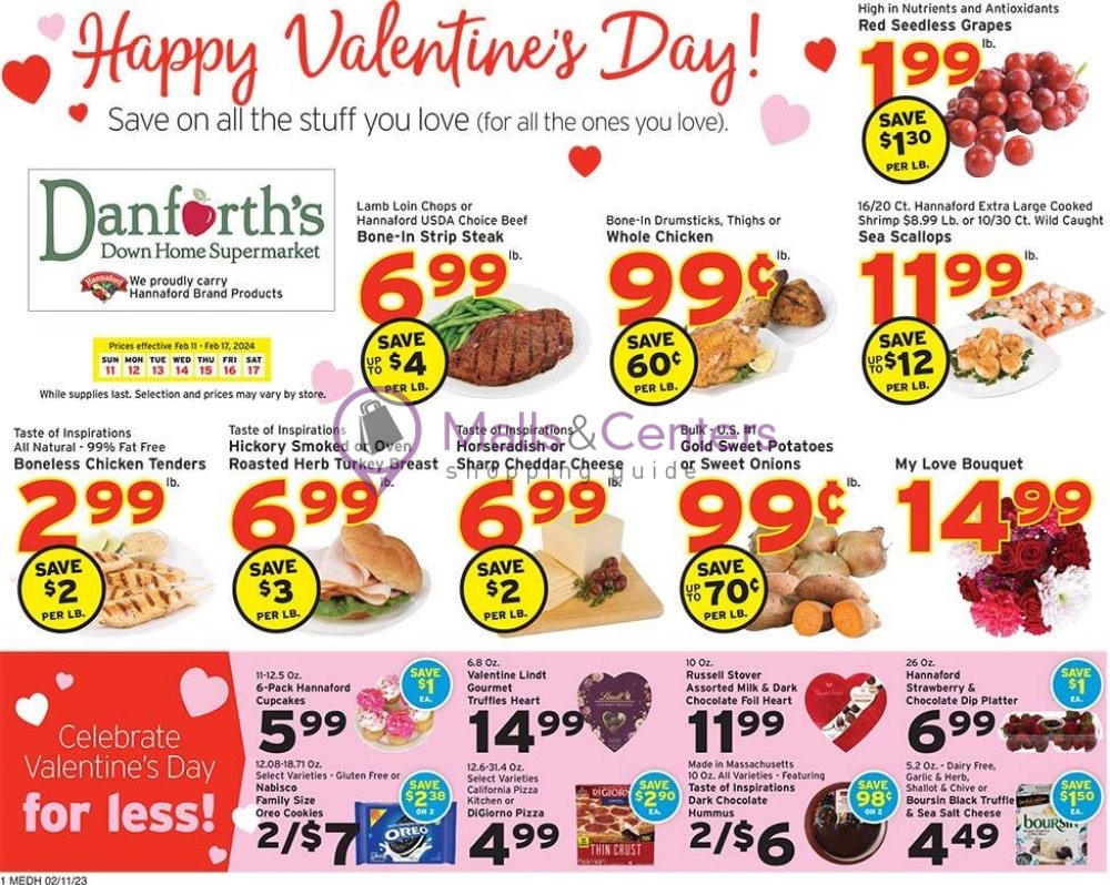 Danforth's Down Home Supermarket Weekly Ad, from Sun, 2/11/2024 sales & flyers specials