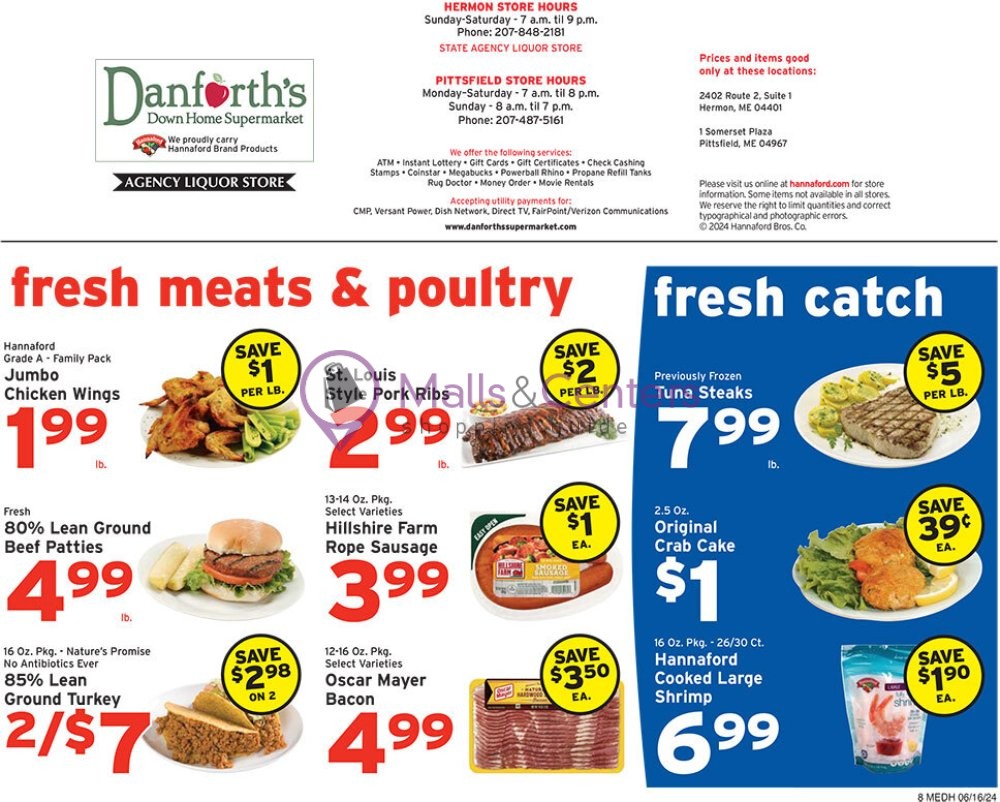Weekly ad for Danforth's Down Home Supermarket valid: 06/16/2024 - 06/22/2024, page 8 Weekly ad for Danforth's Down Home Supermarket valid: 06/16/2024 - 06/22/2024, page 8