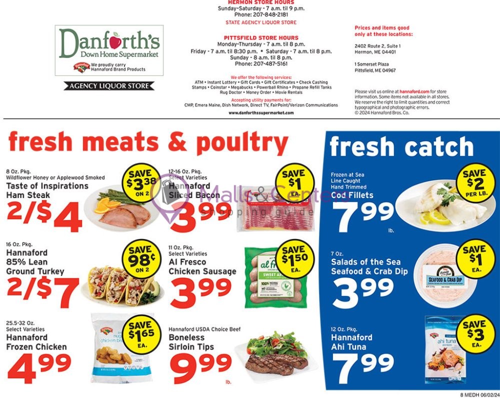 Weekly ad for Danforth's Down Home Supermarket valid: 06/02/2024 - 06/08/2024, page 8 Weekly ad for Danforth's Down Home Supermarket valid: 06/02/2024 - 06/08/2024, page 8