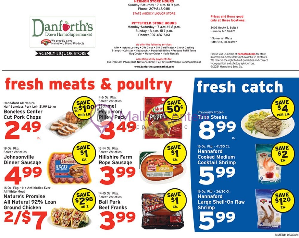 Weekly ad for Danforth's Down Home Supermarket valid: 06/30/2024 - 07/06/2024, page 8 Weekly ad for Danforth's Down Home Supermarket valid: 06/30/2024 - 07/06/2024, page 8