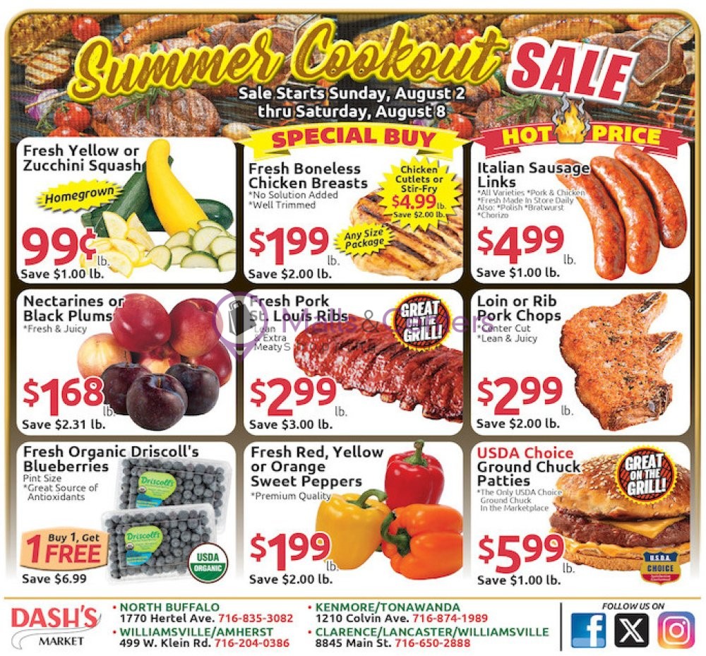 Weekly ad for Dash's Market valid: 08/02/2026 - 08/08/2026, page 1
